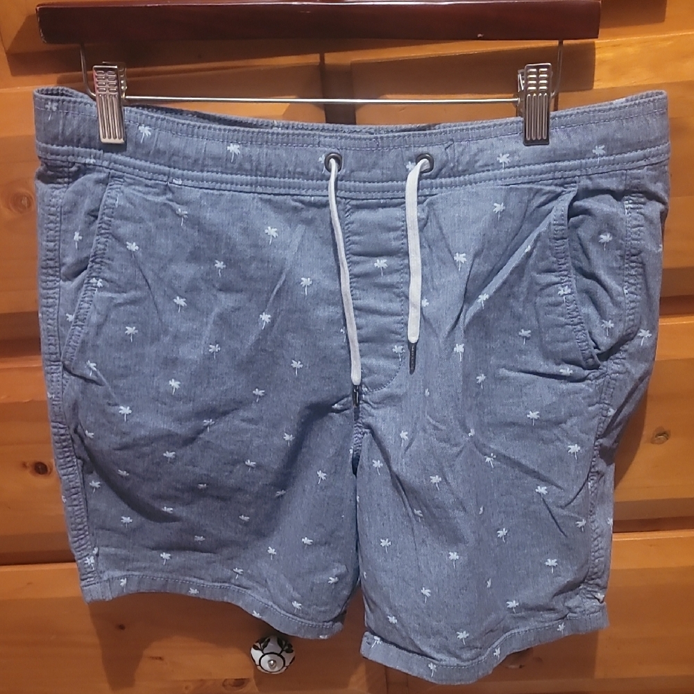 Hollister Gray Swim Hybrids with White Accents